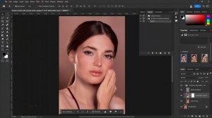 High End Skin Retouching in Photoshop Using AI Action - Free Download | Photoshop Generative Fill