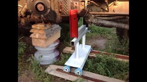 Самодельная устройство для раскатки трактора/Homemade tractor rolling device