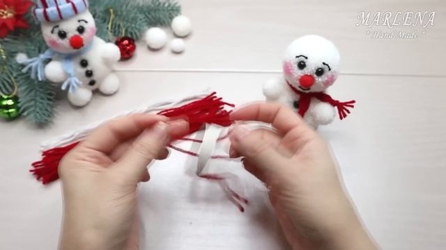 ??5 ИДЕЙ НОВОГОДНИХ ПОДЕЛОК из пряжи ?  5 Christmas Yarn Ideas