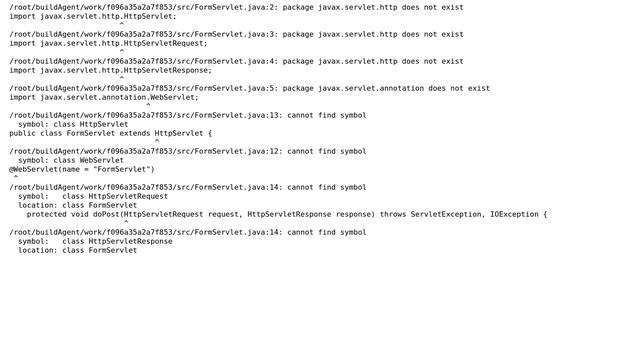 DevOps & SysAdmins: Teamcity - package javax.servlet does not exist смотреть онлайн