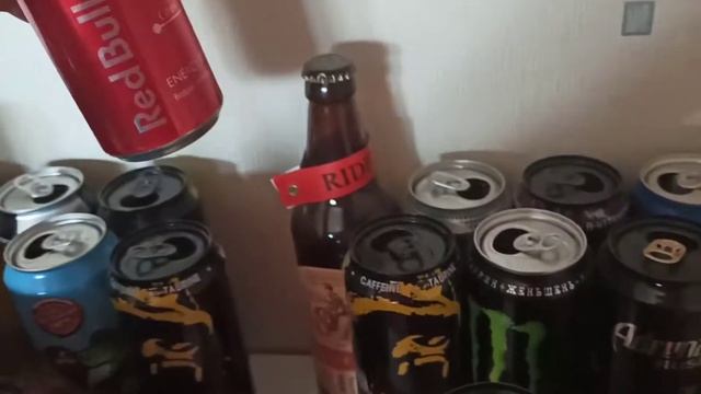 Моя коллекция банок из под напитков (энергетиков). смотреть онлайн