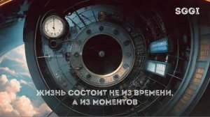 Жизнь состоит не из времени, а из моментов
