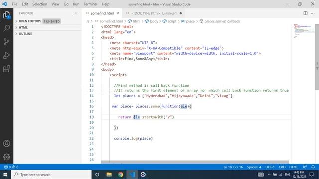 find,any,every methods in JavaScript |array  methods in JavaScript |JavaScript tutorials| JavaScrip