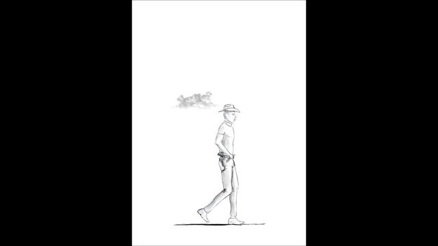 Walking Cycle Animation - Cowboy (Flip book style) смотреть онлайн