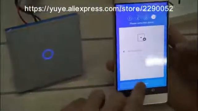 Сенсорный выключатель, Wi Fi выключатель света.  Видео Aliexpress