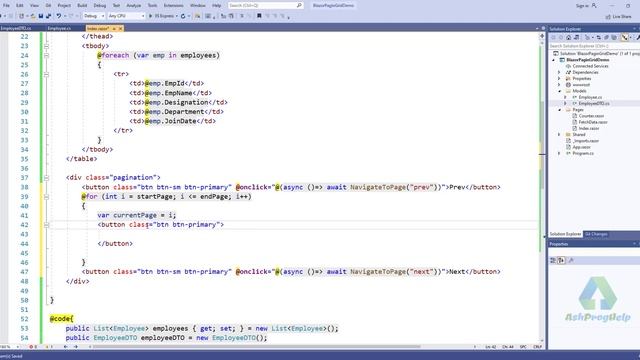 Blazor WebAssembly Pagination Grid with Paging Web API смотреть онлайн