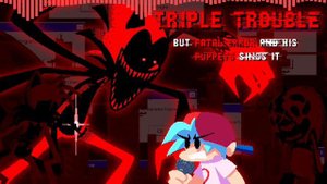 FNF TRIPLE ERRORS Triple Trouble But Fatal Error And His Puppets Sings It Cover .