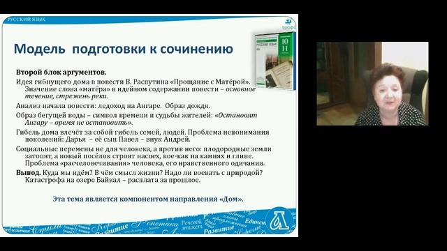 Обучение написанию итогового сочинения на уроках развития речи (на основе УМК В. В. Бабайцевой) смотреть онлайн