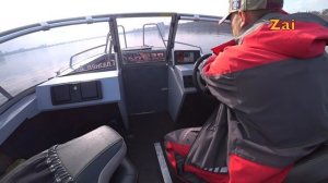 ПОИСК РЫБЫ ПО ЭХОЛОТУ + обзор катера QUINTREX 475 Coast Runner.