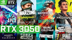 RTX 3050 8GB + i3-10105f Test in 15 Games