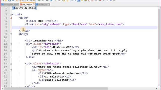 5.  How to include external CSS file in HTML ? | Basics of CSS ( Cascading Style Sheet )