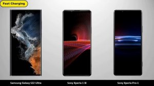 Samsung Galaxy S22 Ultra vs Sony Xperia 1 III vs Sony Xperia Pro 1 - Comparison