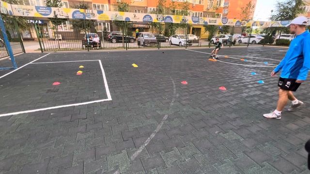 Отработка действий до и после обманного движения | упражнение | футбол #футбол #football #упражнени