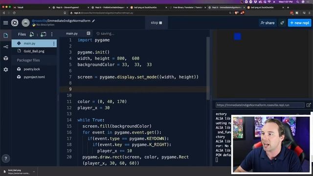 How to add images in Pygame || Pygame Basics Part 2 смотреть онлайн