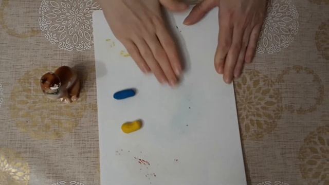 Лепка. Клубочки для котенка. смотреть онлайн