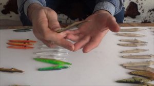 Самодельные джеркбейты щучки из сердцевины репья.