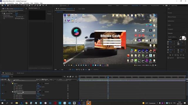 Как замазать текст на видео в After Effects через слой маску
