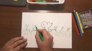 Урок рисования для детей 5-7 лет. Рисуем мышку. Легкий способ