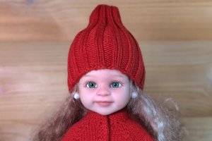 Шапка тыковка для Паола Рейна, МК на спицах