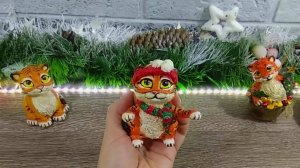 Тигр из ваты. Новогодние поделки. DIY.
