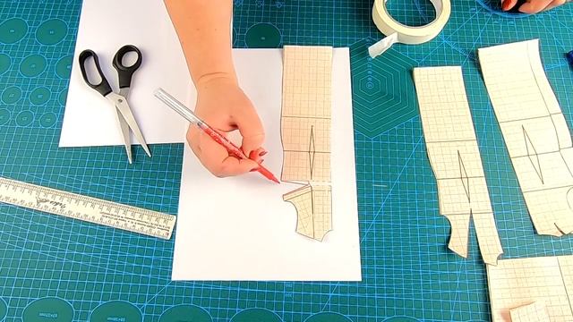 Урок 7. Корректировка выкройки.  Как увеличить или уменьшить выкройку. Сто Шагов Портного.mp4