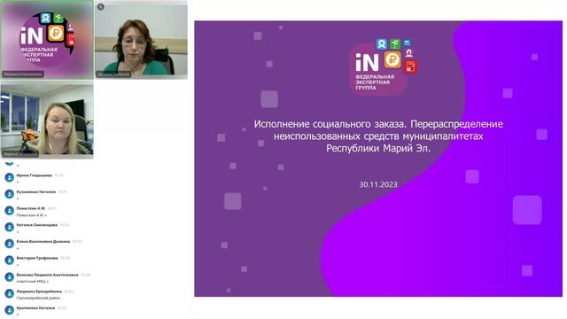 17. Исполнение социального заказа. Перераспределение неиспользованных средств [30.11.2023]