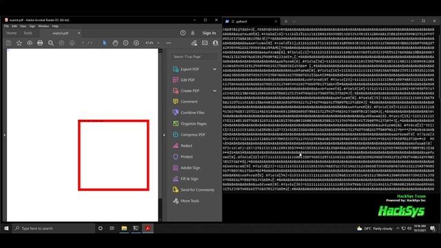 Adobe Acrobat Reader Information Leak Demo - CVE-2021-45067 смотреть онлайн