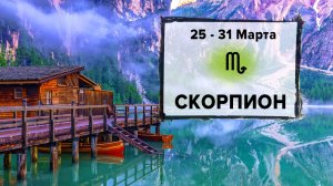 СКОРПИОН ♏ 25 - 31 Марта 2024 | Расклад таро на неделю для знака Зодиака Скорпион