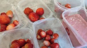 Мороженное из клубники и сгущённого молока! И как десерт на зиму!