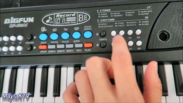 Musical Toys Piano Electronic Keyboard With Microphone by M SANMERSEN