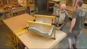 Изготовление S-образного фасада МДФ без вакуумного пресса/ Production of the S-shaped MDF facade