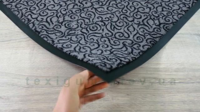 Грязезащитный придверный коврик Узор серый смотреть онлайн