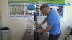 Очистка торфяной воды из колодца фильтром с промывной титановой мембраной