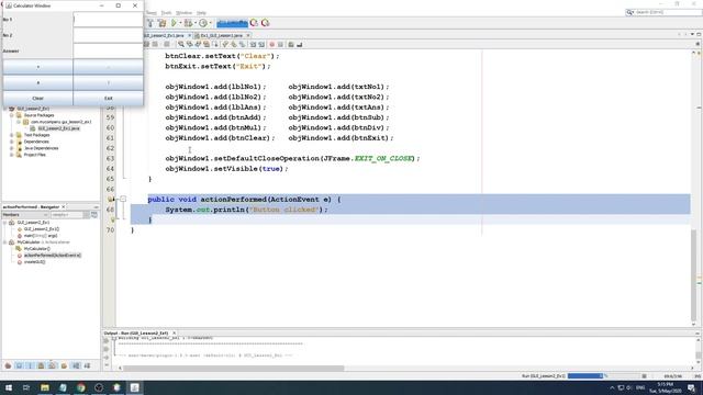 Java - GUI- Event Handling- Part 3 смотреть онлайн