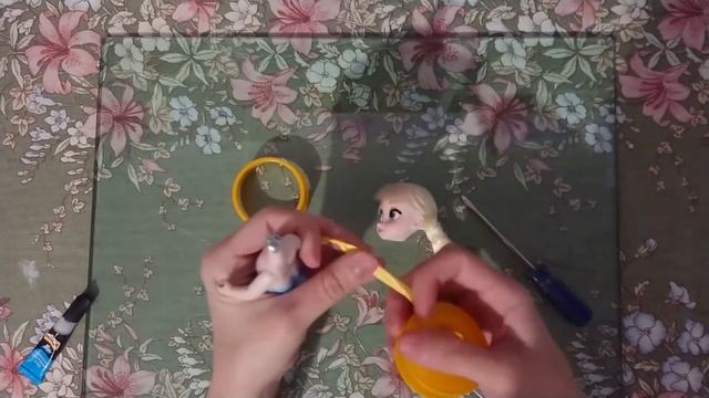 Ремонт головы куклы | Ремонт шеи Эльзы Дисней Аниматор мини.