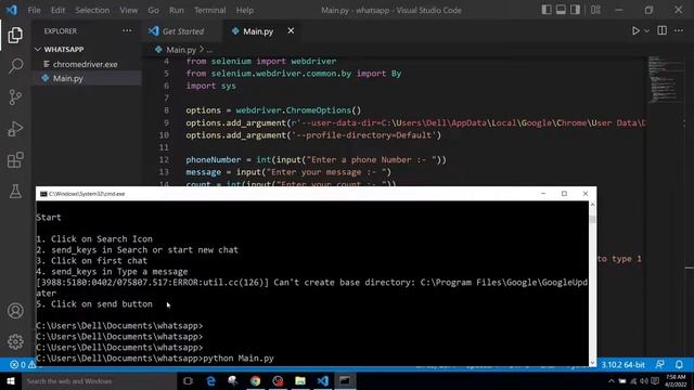 Send Bulk WhatsApp Messages | Python Selenium