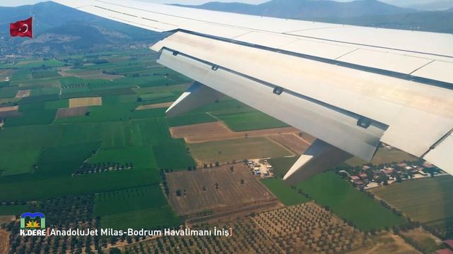 AnadoluJet Boeing 737-800 Milas-Bodrum Havalimanı İniş | Landing at Milas-Bodrum Airport [K.DERE]