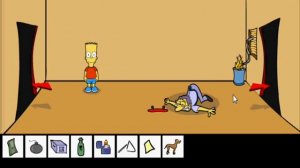 Bart Simpson Saw game walkthrough/solución
