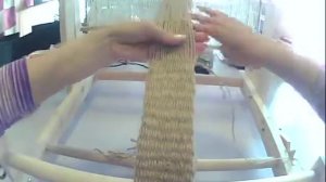 Плетение пояса на ткацком станке