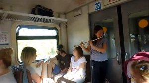 Музыканты в электричке