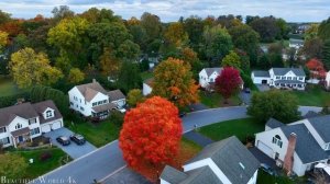 New England 4K Amazing Autumn Film - Calming Piano Music - Natural Landscape
