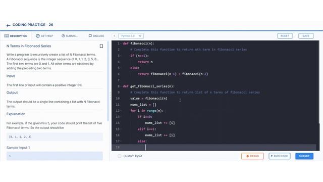 N Terms in Fibonacci Series | Coding Practice 26 | Python coding Tips Tricks | Nxtwave ccbp | PYTHO