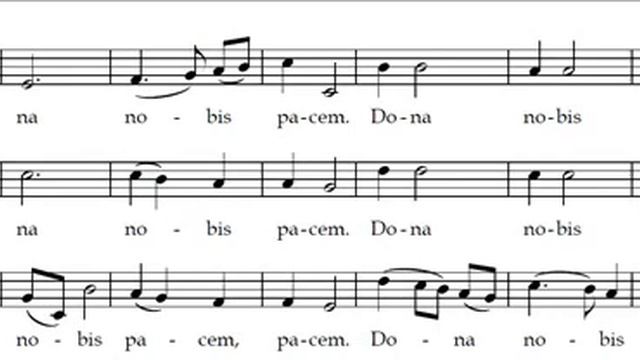 Dona nobis pacem (canon) - (score) смотреть онлайн