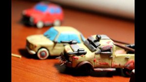 МАШИНА В СТИЛЕ ПОСТАПОКАЛИПСИС  ИЗ ПЛАСТИЛИНА