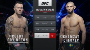 Хамзат Чимаев - Колби Ковингтон | Бой на UFC 2022