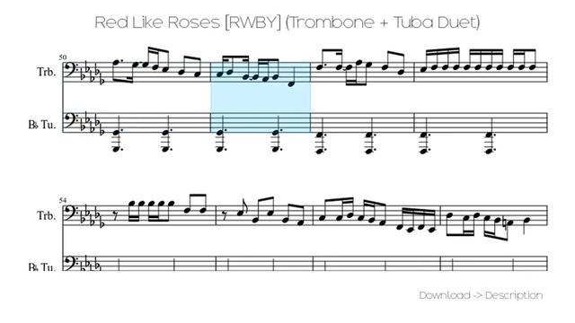 Red Like Roses [RWBY] (Trombone + Tuba Duet) смотреть онлайн