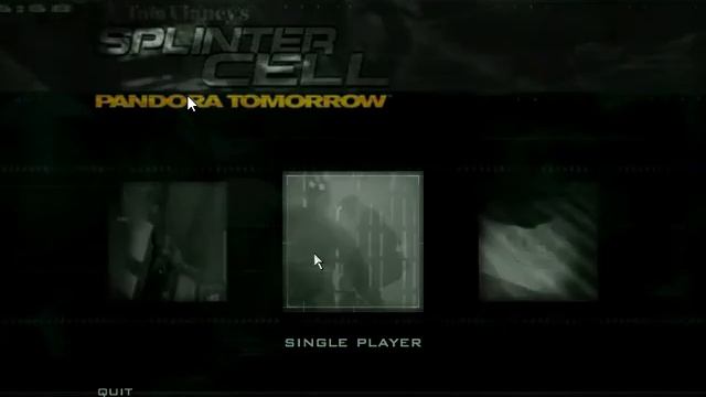 Splinter Cell Pandora Tomorrow - Main Menu