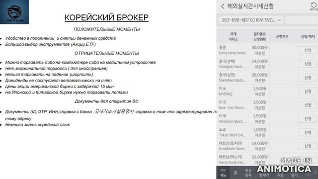 Как открыть брокерский счёт в Южной Корее