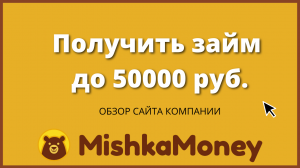 Как получить микрозайм онлайн в компании MISHKA MONEY