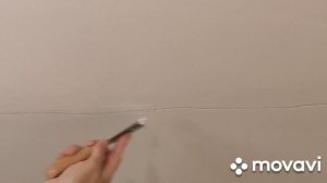 Как заделать трещину руста потолка и стыка галтелей